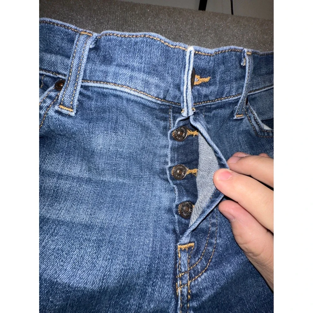 7 For All Mankind Standard Straight Leg Jeans Mens 33 Medium Wash Button Fly